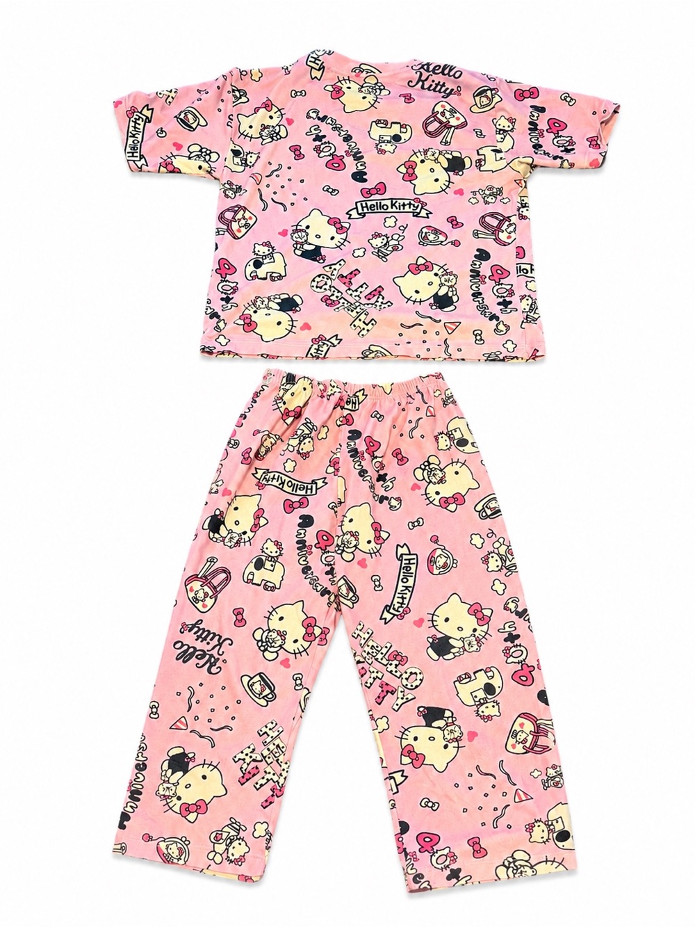🎀 Hello Kitty 40th Anniversary Pink Pajama Set Tagless Kawaii